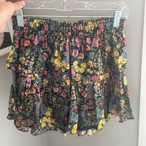 Loveshack dark blue flower skirt size XS